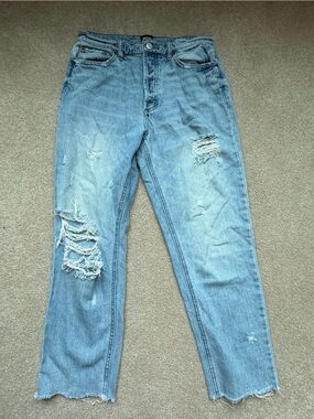 BDG Light Blue Ripped Slim Straight Jeans